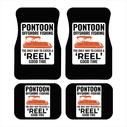Pontoon Boat Motor Boating Offshore Fishing Funny Car Mats