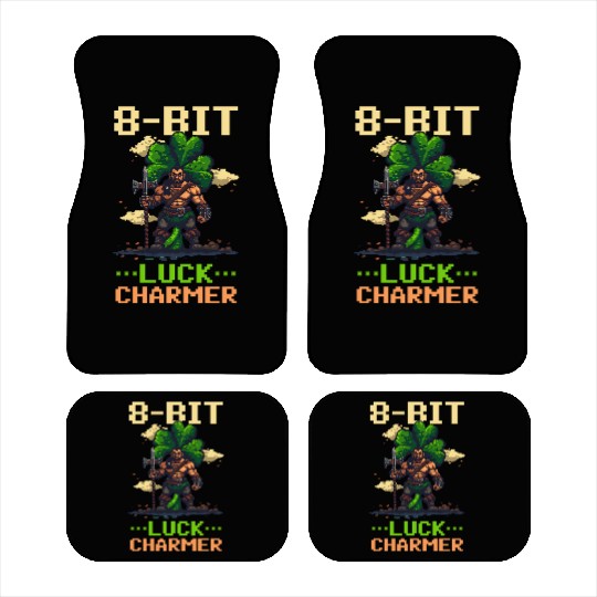 St. Patricks Day Gaming 8-Bit Luck Charmer Car Mats