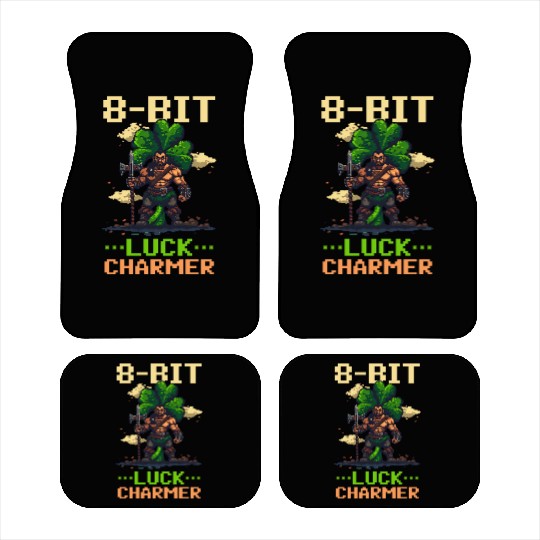 St. Patricks Day Gaming 8-Bit Luck Charmer Car Mats
