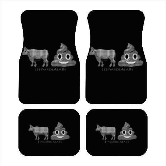 Le Grey On Black Symbol Ala Bs Car Mats