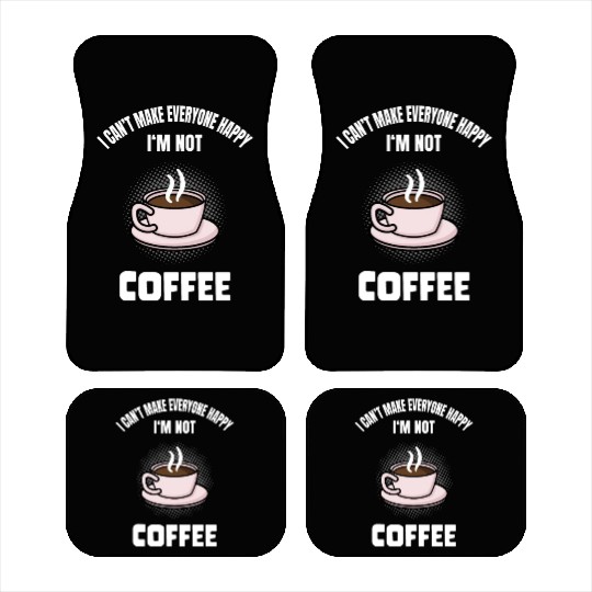 Funny Coffee Lover Caffeine Quote Humor Car Mats