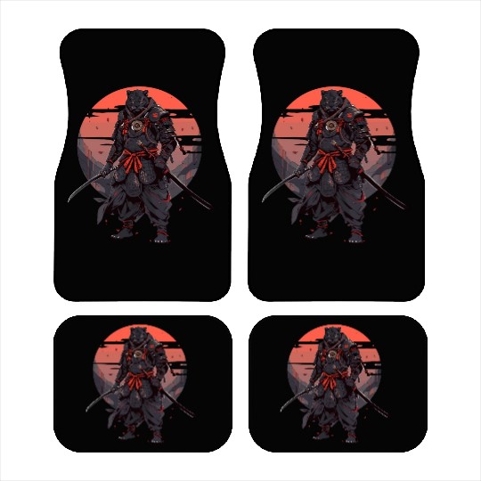 Samurai Katana Sword Japanese Panhter Car Mats