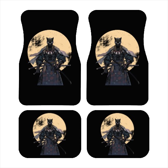 Anime Panther Warrior Samurai katana Car Mats