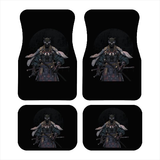 Anime Panther Warrior Samurai katana Car Mats