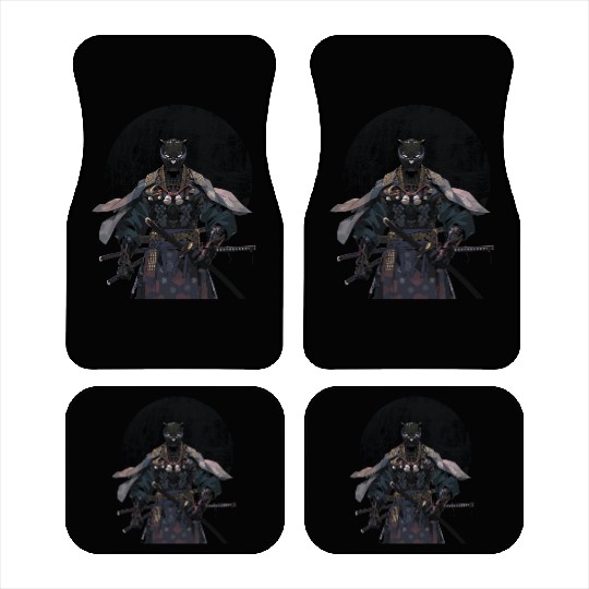 Anime Panther Warrior Samurai katana Car Mats