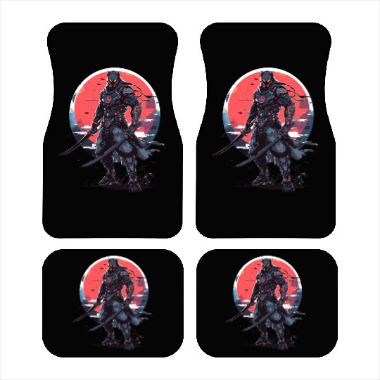 Anime Panther -Krieger Samurai Katana Car Mats