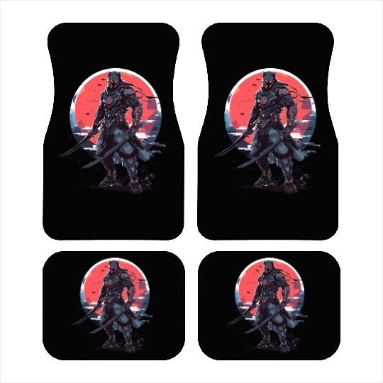 Anime Panther -Krieger Samurai Katana Car Mats