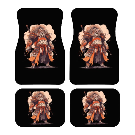 Samurai Katana Sword Anime Lion Manga Warrior Car Mats
