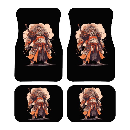 Samurai Katana Sword Anime Lion Manga Warrior Car Mats