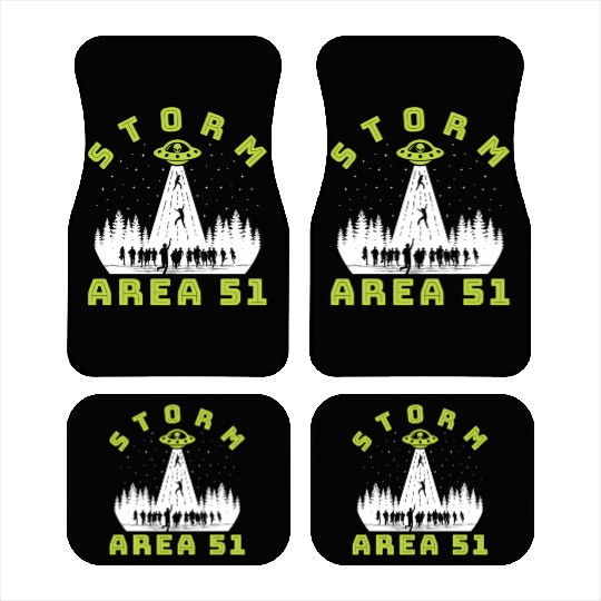 Alien Hunter Storm Area 51 Meme Car Mats