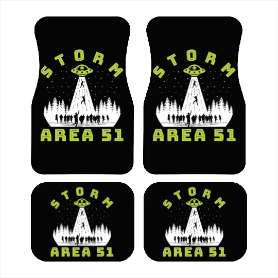 Alien Hunter Storm Area 51 Meme Car Mats
