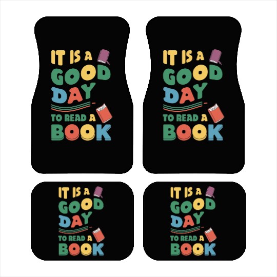 It’s a Good Day to Read a Book Lovers Library Read Car Mats