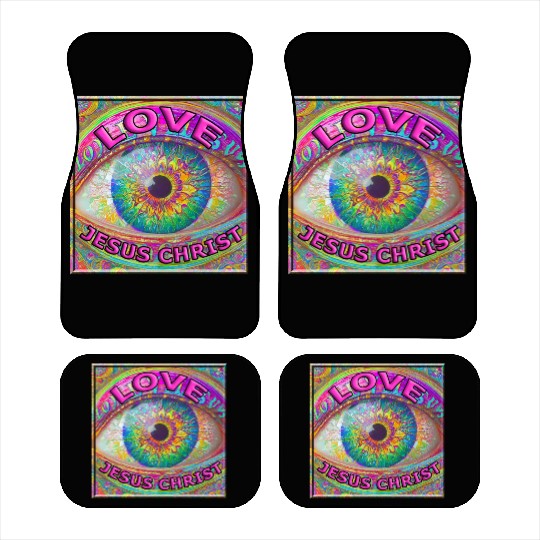 Eye (I) Love JESUS CHRIST Car Mats