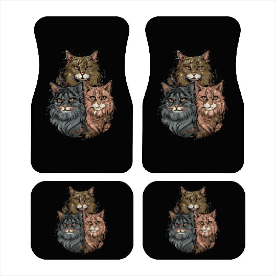 Maine Cat Gang Car Mats