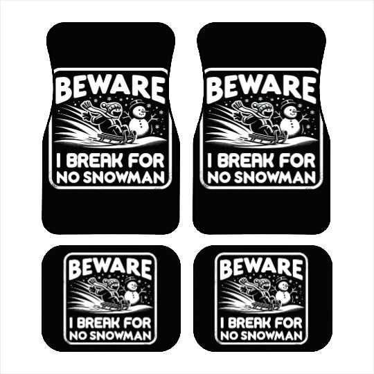 Sledding Snow Sled Winter Sport Winter Outdood Car Mats