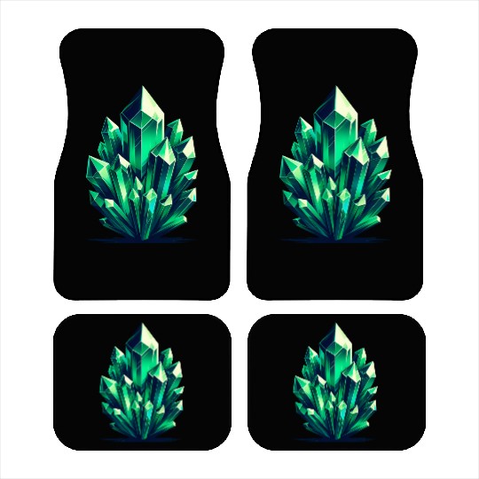 Emerald Crystal Fragments Car Mats