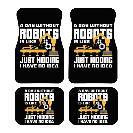 Funny Robotics Robot Engineering Programming Car Mats
