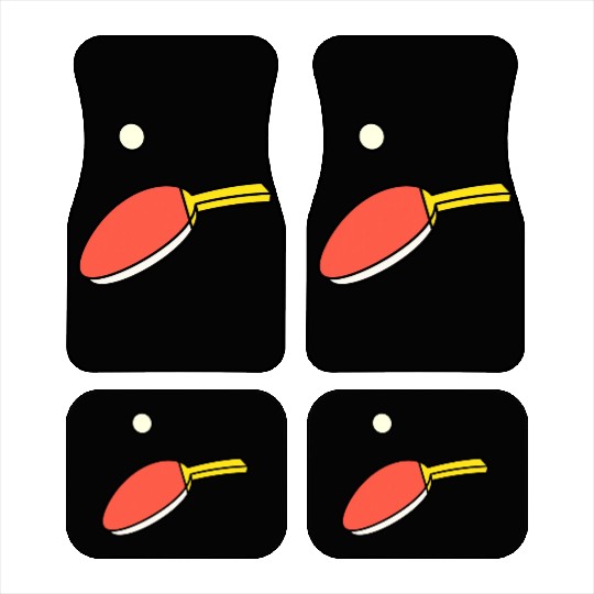 Ping Pong - Paddle & Ball Car Mats