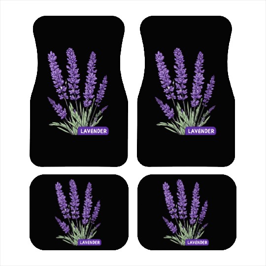 Lavender - Pot Label Car Mats