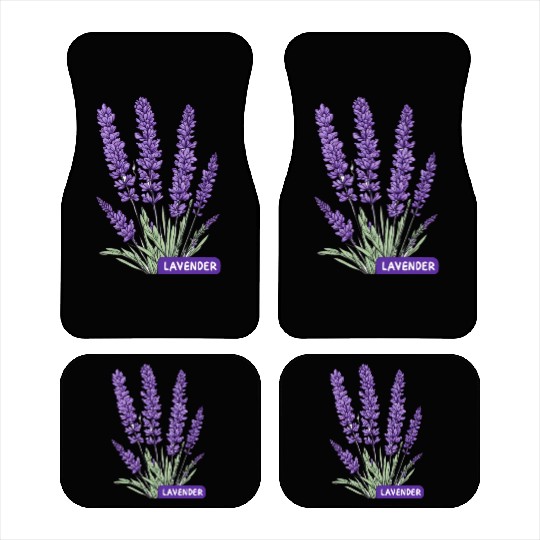 Lavender - Pot Label Car Mats