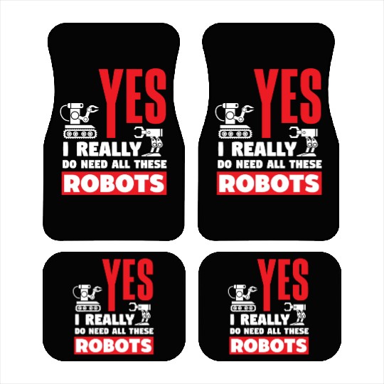 Funny Robotics Robot Engineering Programming Car Mats