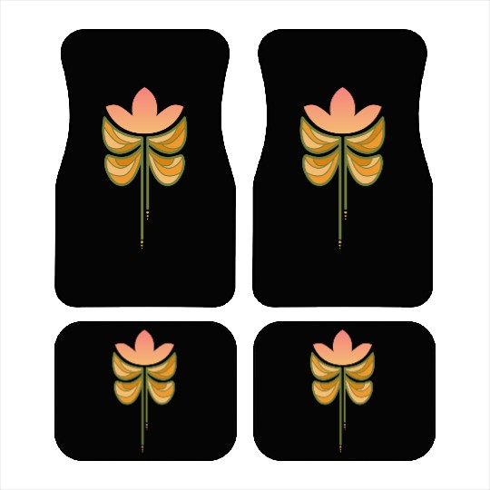 Spring butterfly flower Car Mats