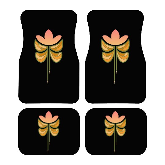Spring butterfly flower Car Mats