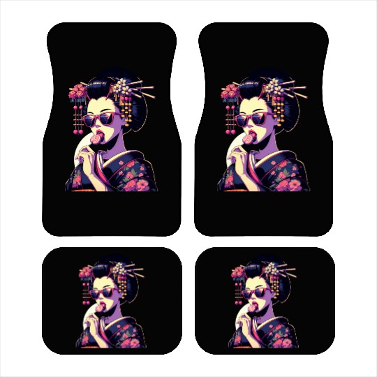 Japanese Geisha in Kimono, Geishas from Kyoto Car Mats
