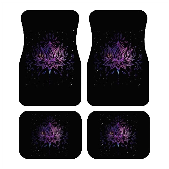 Celestial Flower Radiant Lotus Bloom Car Mats