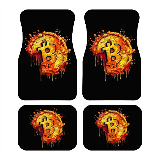 Bitcoin Pizza Day Funny Crypto Currency Trading Car Mats