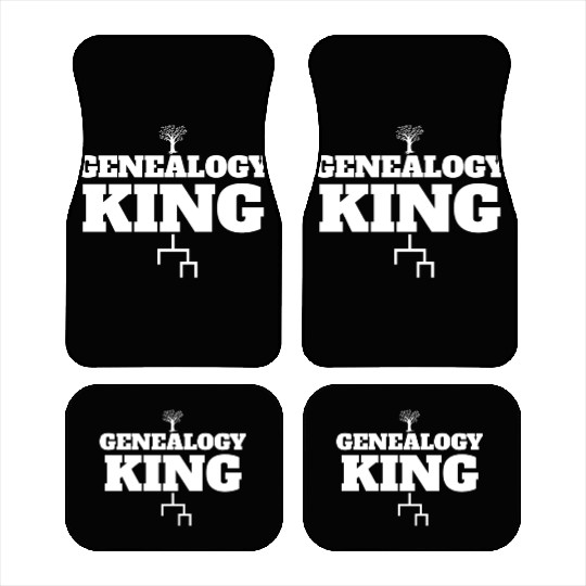 Genealogy King Family Genealogist Lineage Men's Car Mats