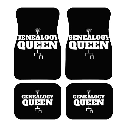 Genealogy Queen Family Lineage Women's Genealogist Car Mats