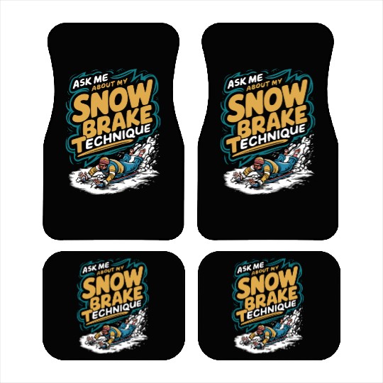 Sledding Snow Sled Winter Sport Winter Outdood Car Mats