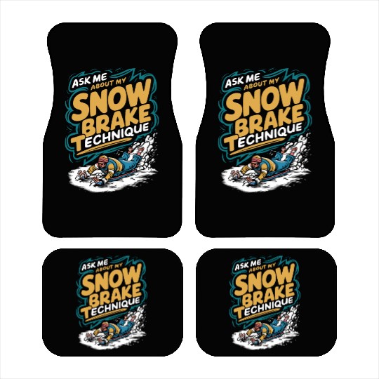 Sledding Snow Sled Winter Sport Winter Outdood Car Mats