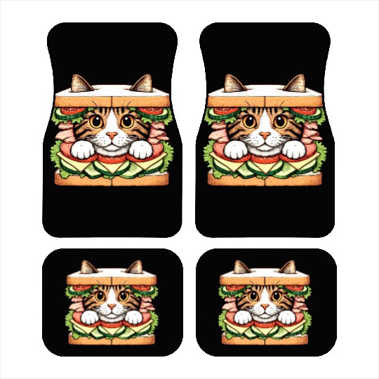 Sandwich Kitty Car Mats