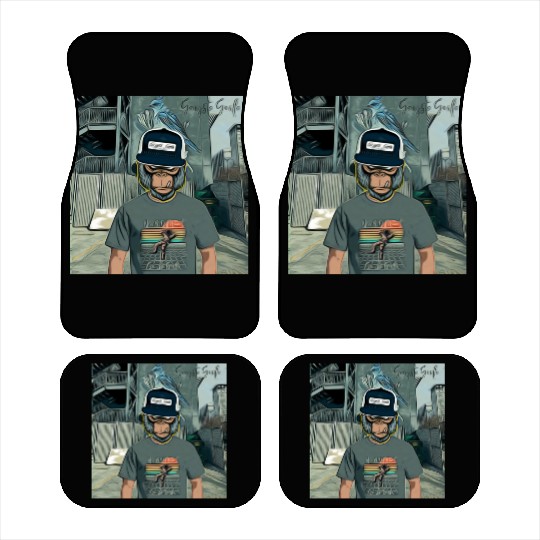 Gangsta Gorilla-Silverback Swanson Gorilla Wear Car Mats