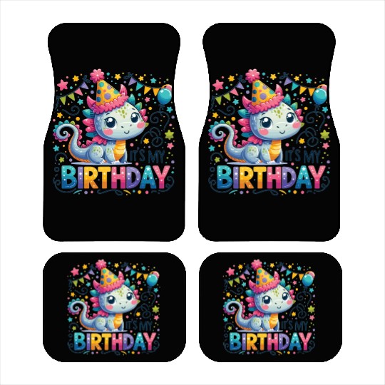 Its My Birthday Sweet Birthday Dragon Car Mats