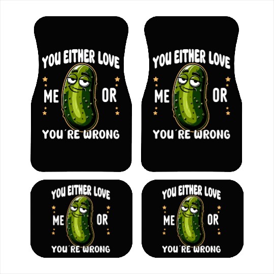 Pickle Lover Funny Pickle Dill pickle Pickled Car Mats