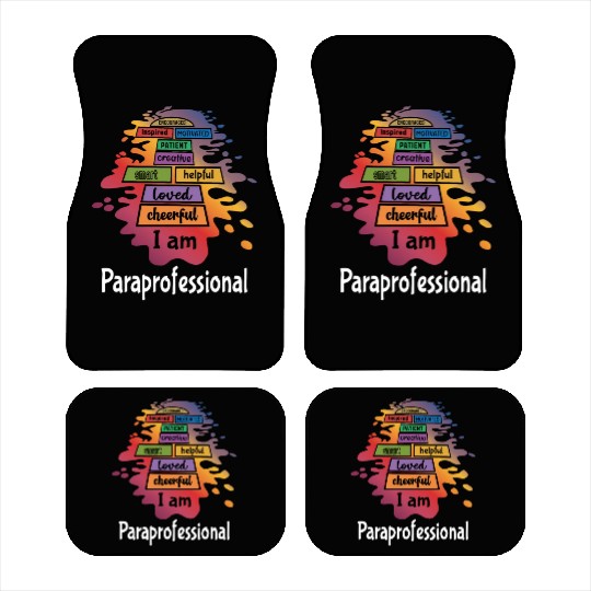 Paraprofessional Teacher Assistant Aide Car Mats