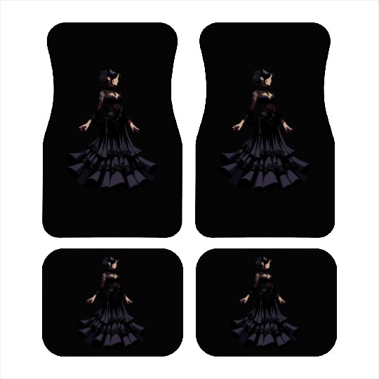 Gothic Elegance in Flamenco dance Car Mats