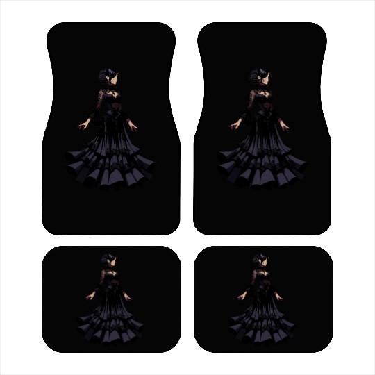 Gothic Elegance in Flamenco dance Car Mats