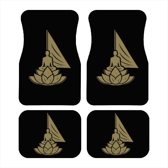 Meditation Sailboat Lotus Inner Peace Car Mats