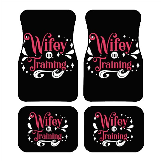 Bridal Wifey In Training Car Mats