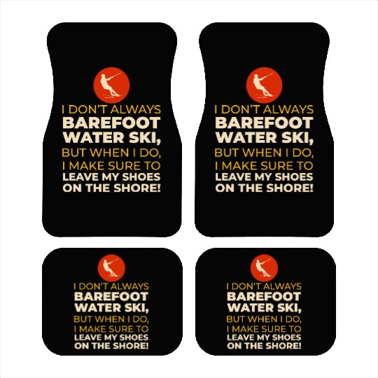 Barefoot Water Skiing Extreme Sports Barefooting Car Mats