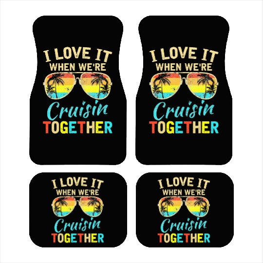 Cruise Ship Vacation Friends Buddies Couples Car Mats