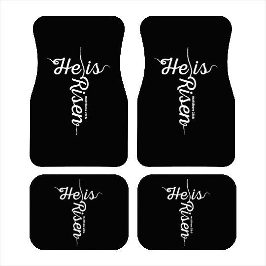 He Is Risen Matthew 28:6 Christian Easter Jesus Car Mats