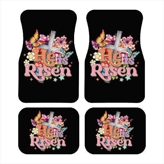 He Is Risen Christian Easter Jesus Resurrection Car Mats