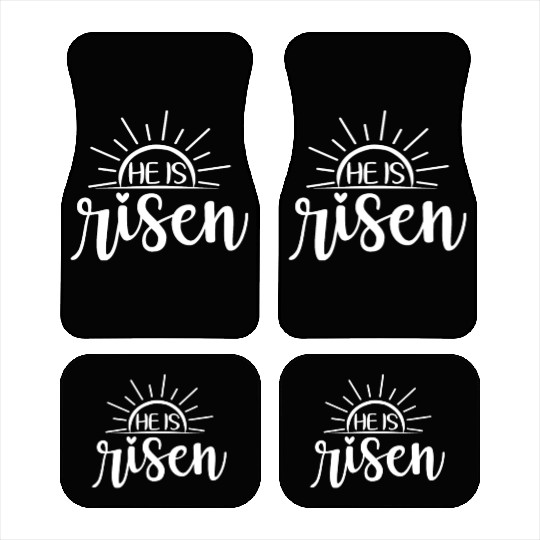 He Is Risen Sunrise Christian Easter Jesus Car Mats