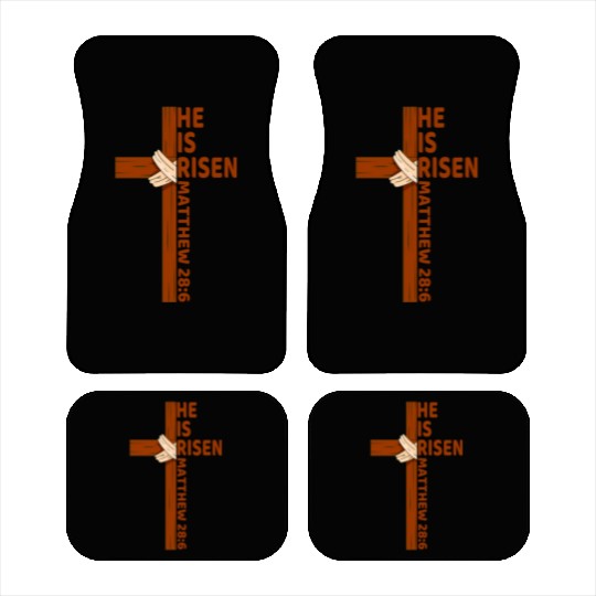He Is Risen Matthew 28:6 Christian Easter Jesus Car Mats