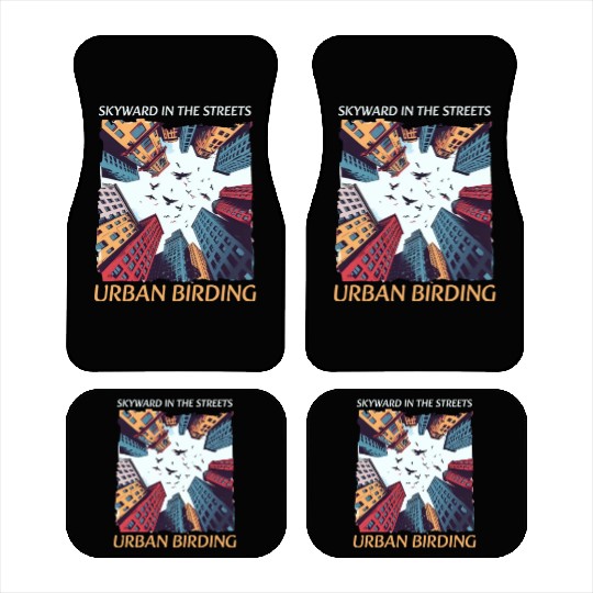 Urban Birdwatching Skyward In Streets Urban Birdin Car Mats